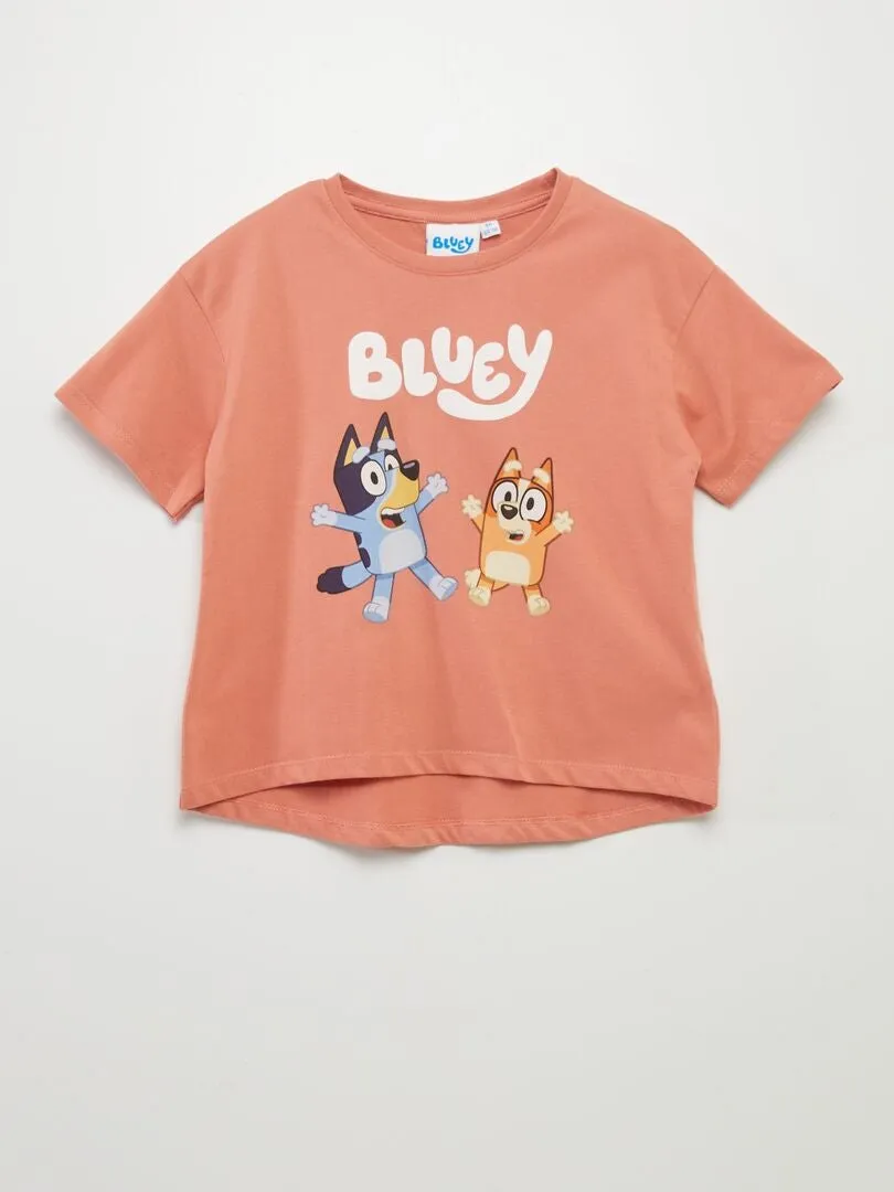 CAMISETA ESTAMPADA 'BLUEY'  NARANJA