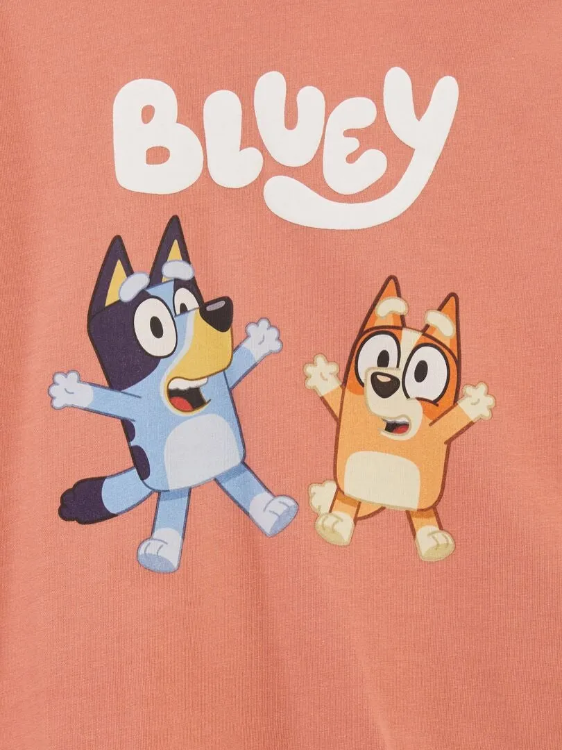 CAMISETA ESTAMPADA 'BLUEY'  NARANJA