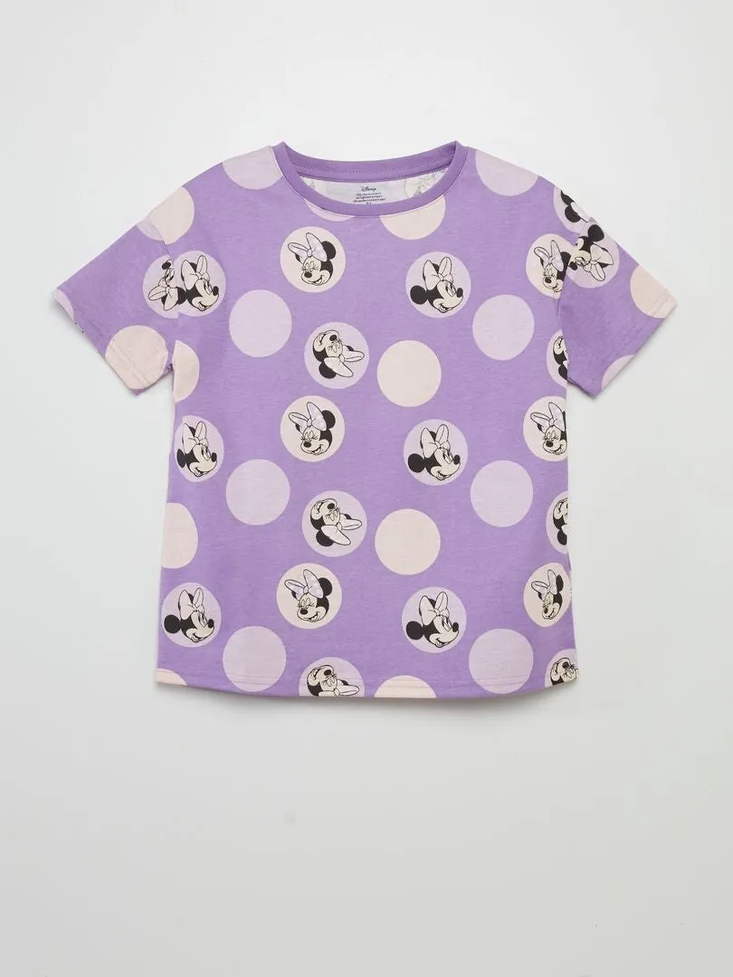 CAMISETA ESTAMPADA 'MINNIE'  PURPURA