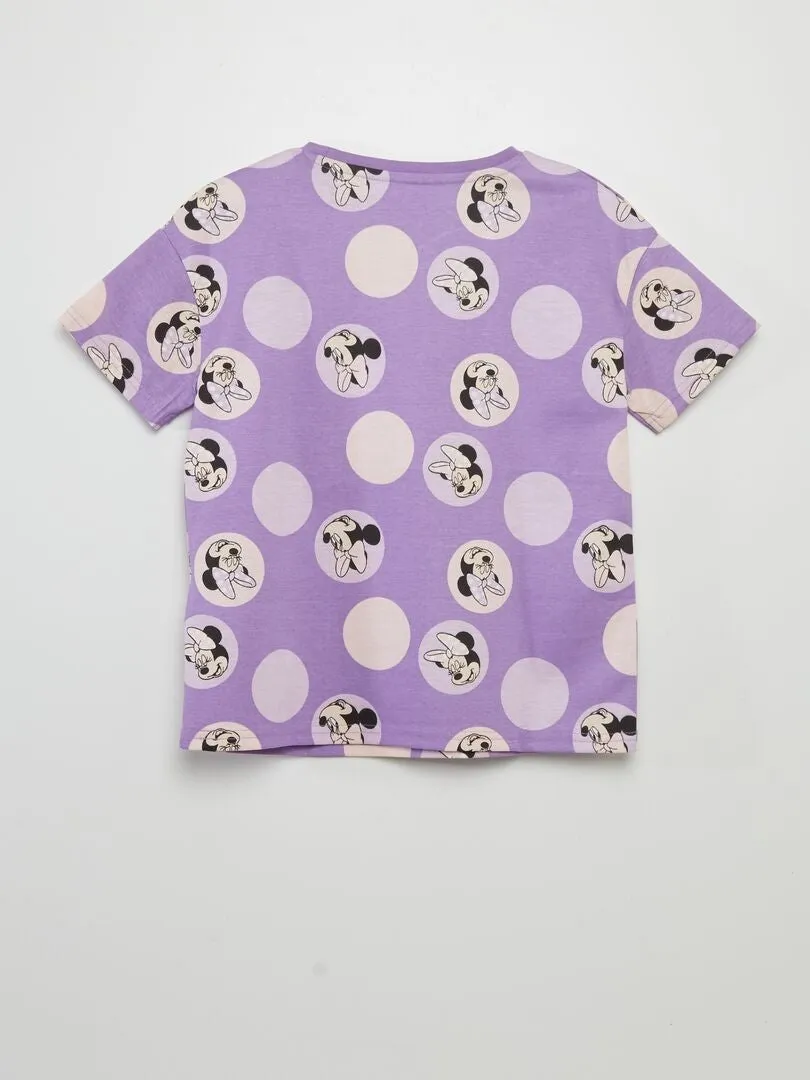 CAMISETA ESTAMPADA 'MINNIE'  PURPURA