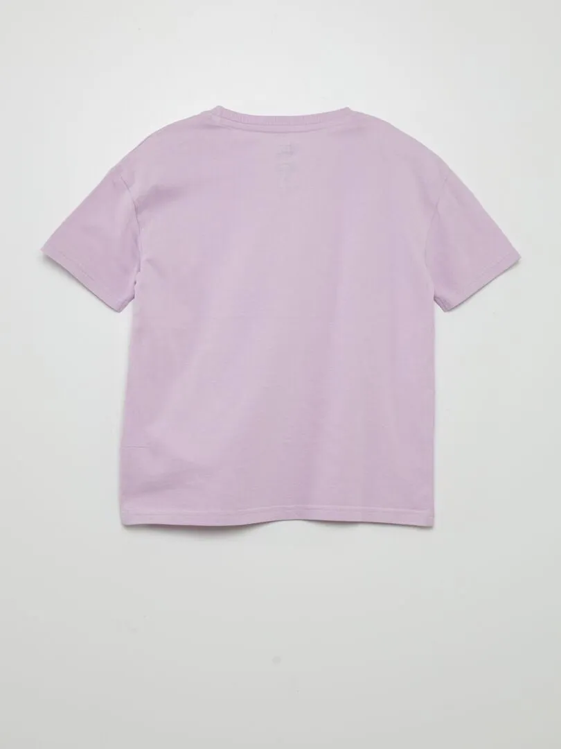 CAMISETA ESTAMPADA 'SUPERGIRL'  PURPURA