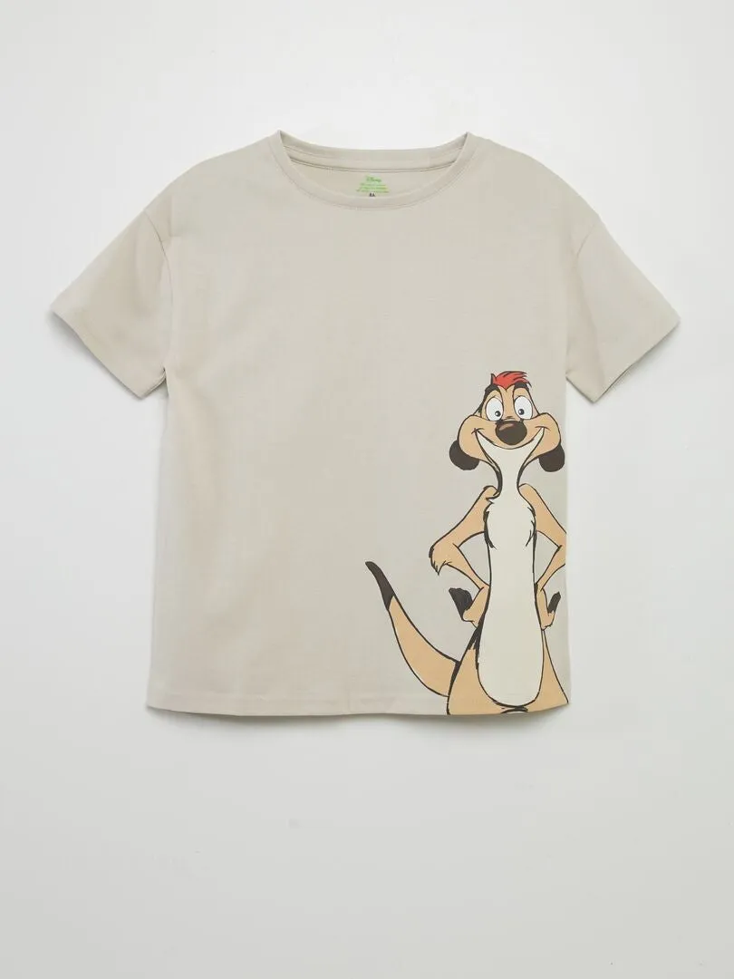 CAMISETA ESTAMPADA 'TIM'  BEIGE