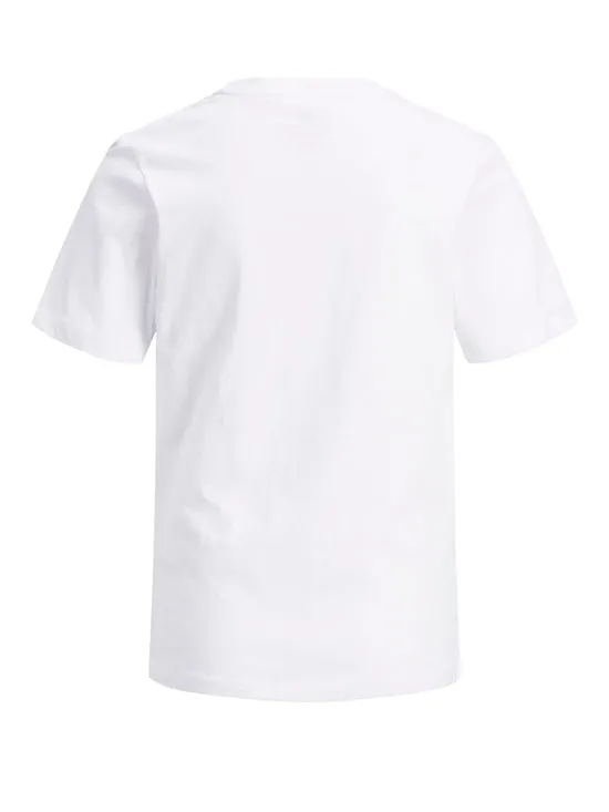 CAMISETA JUNIOR CON LOGO BLANCA  CORP
