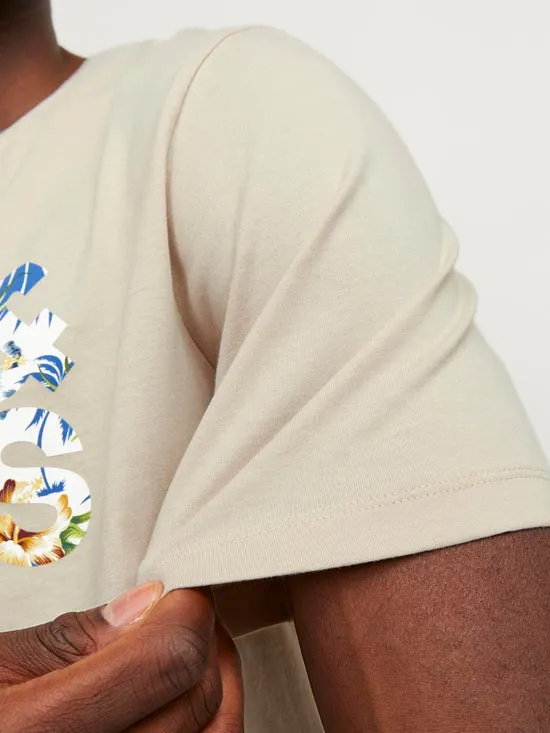 CAMISETA LOGO BEIGE  JJEJEFF