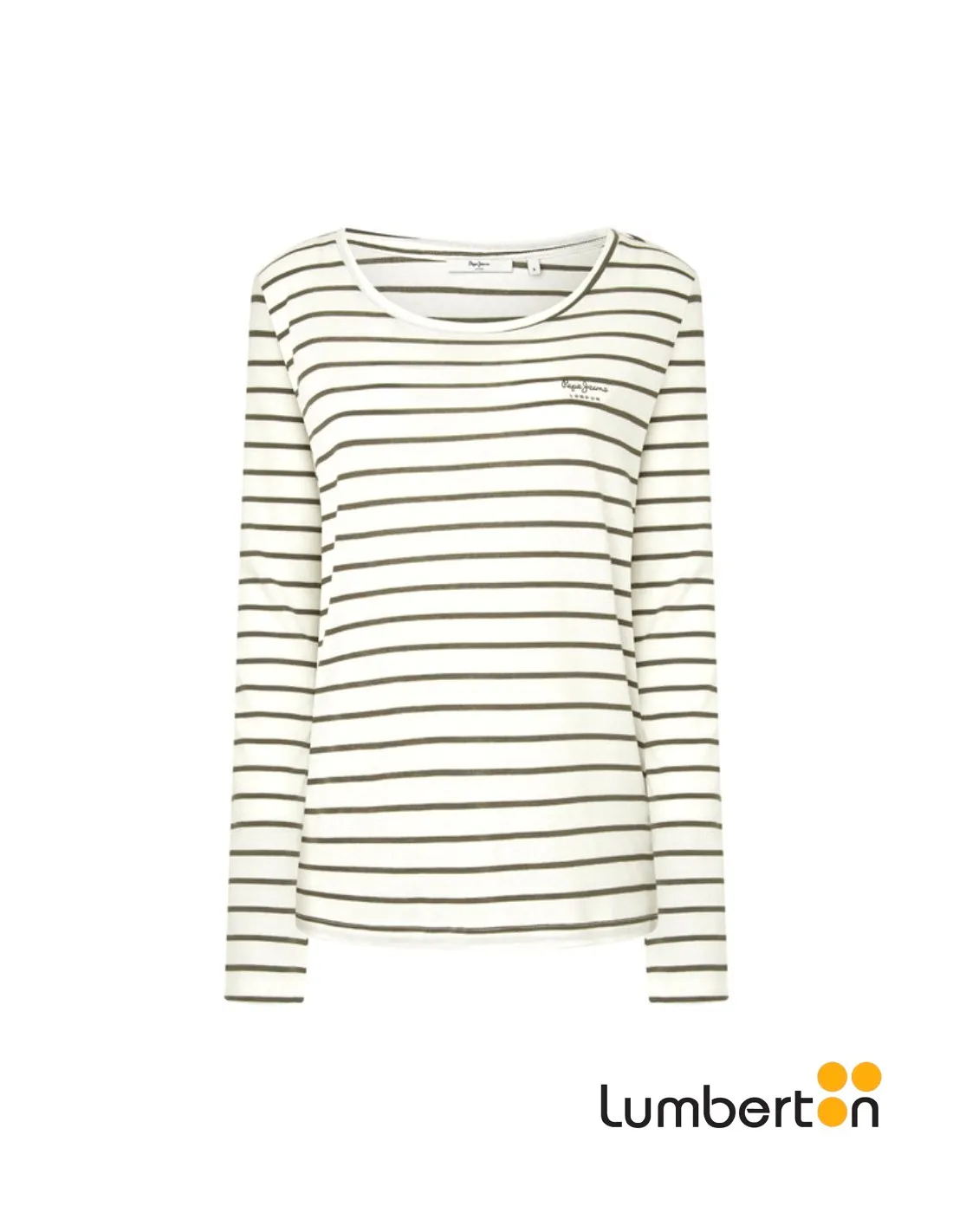 Camiseta M/L Rayas Beig Y VerdeFINNAG