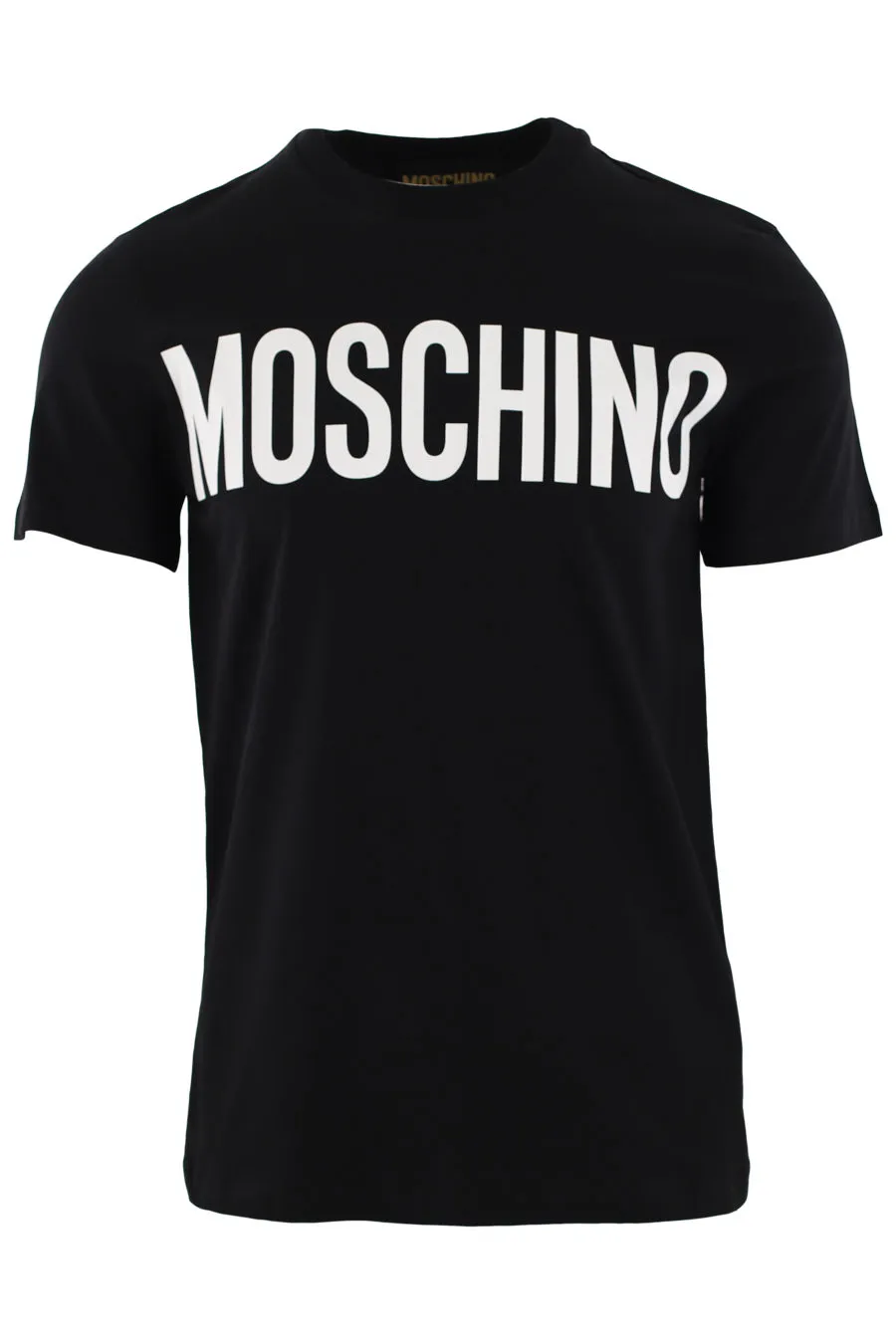 Camiseta negra con logo grande
