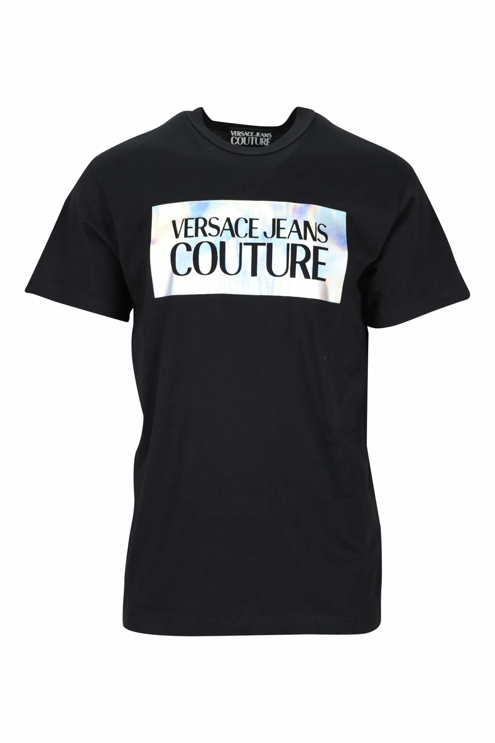 Camiseta negra con maxilogo clásico en contraste