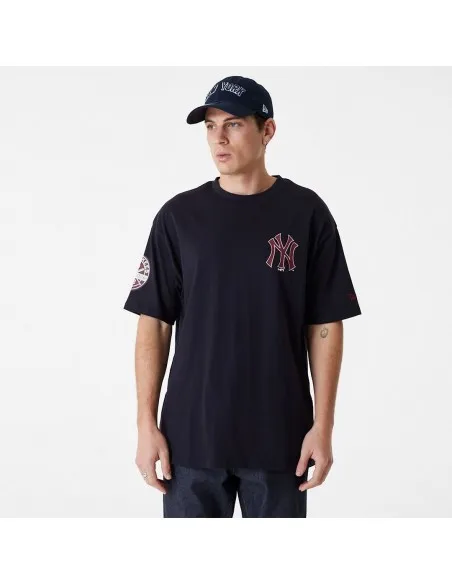 CAMISETA NEW ERA AZUL MARINO LOGO FRONTAL  ECOOL