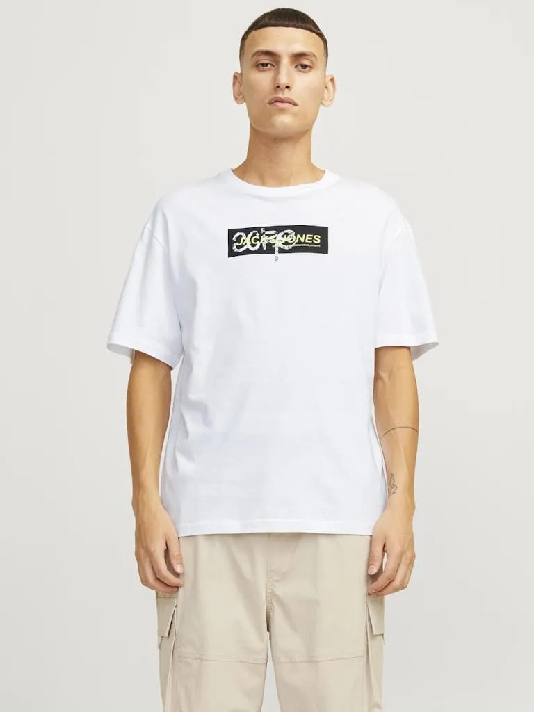CAMISETA OVERSIZE CON LOGO BLANCA  JCOSUMMER