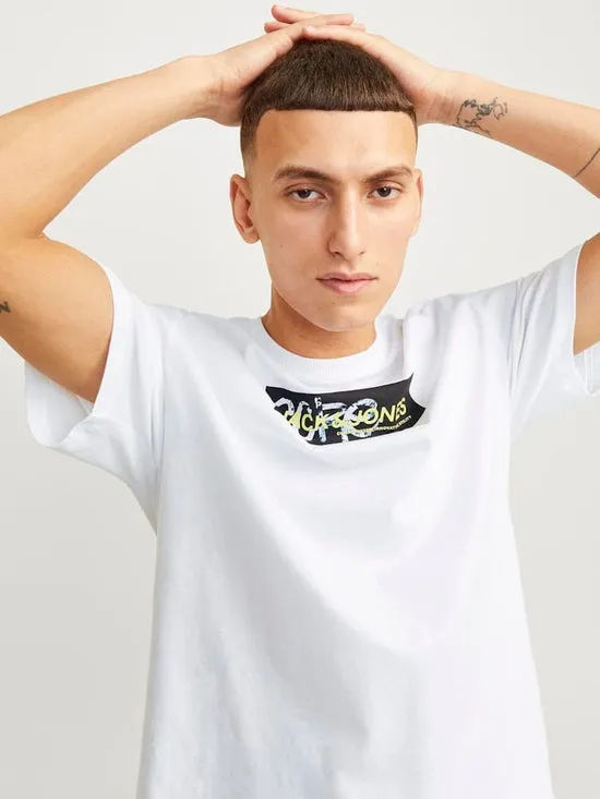 CAMISETA OVERSIZE CON LOGO BLANCA  JCOSUMMER