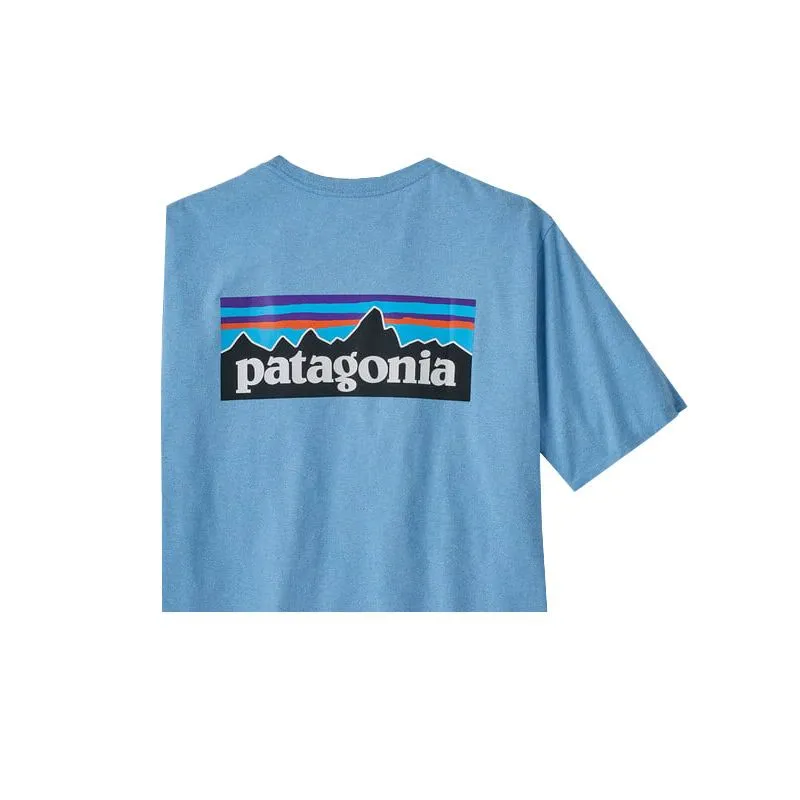 CAMISETA PATAGONIA P6 LOGO RESPONSIBILITEE (AZUL LAGO) HOMBRE