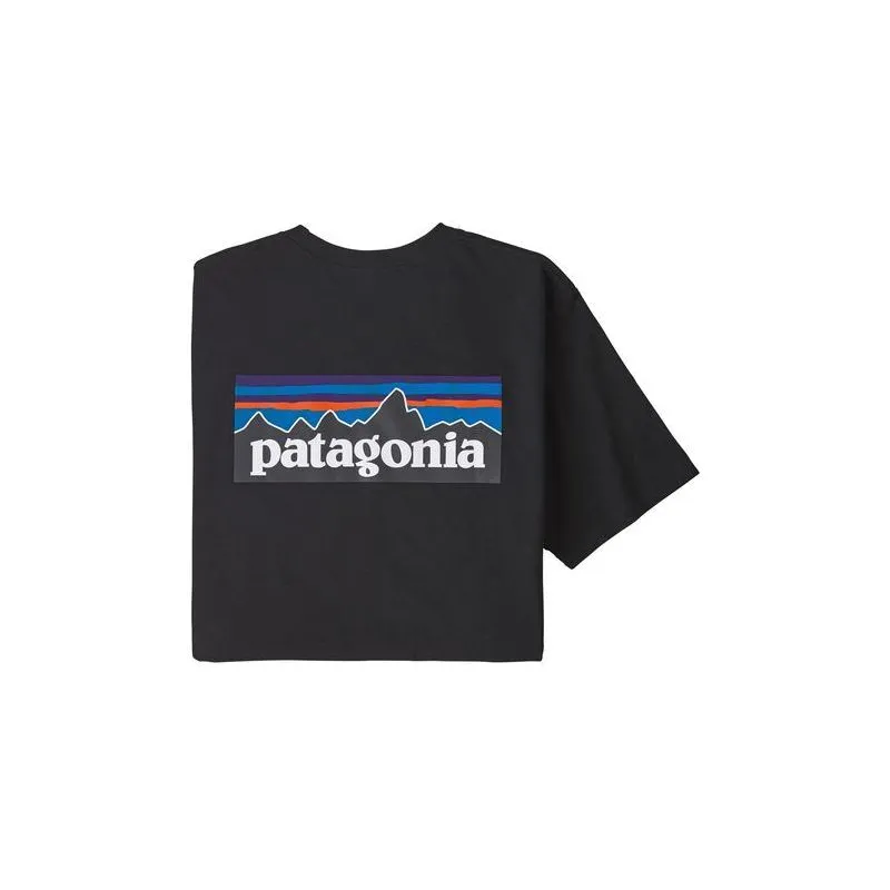 CAMISETA PATAGONIA P6 LOGO RESPONSIBILITEE (NEGRO) HOMBRE