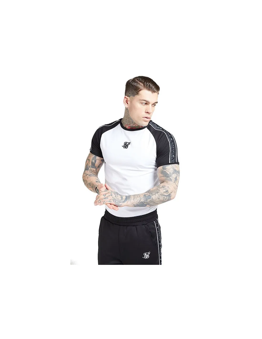 Camiseta Siksilk Raglan Hombre