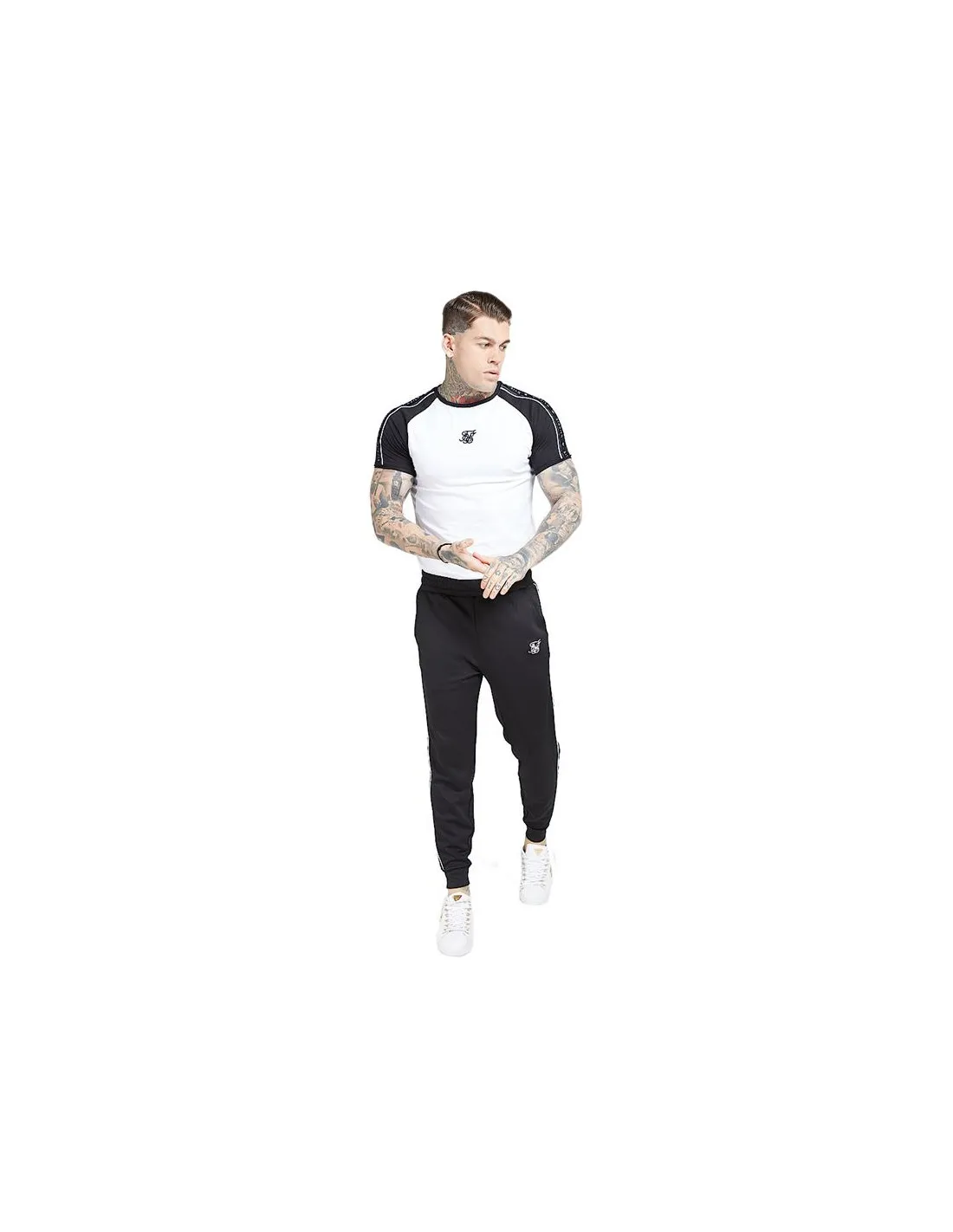 Camiseta Siksilk Raglan Hombre