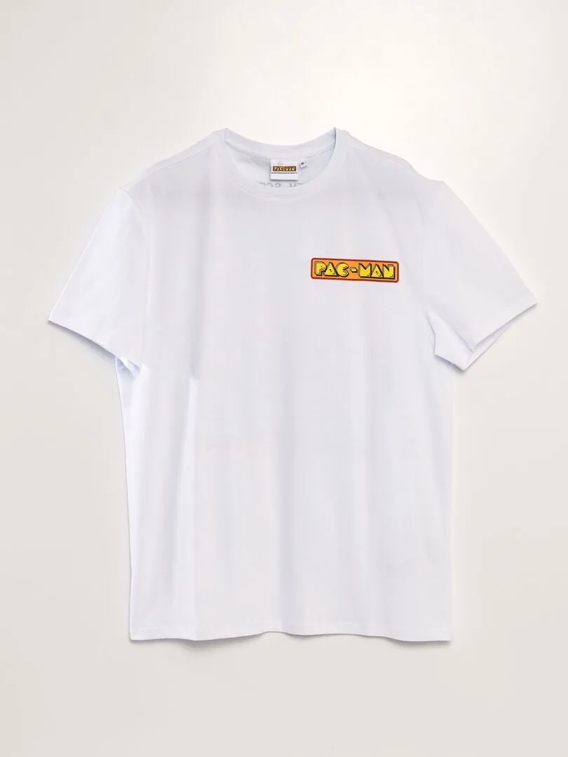 CAMISETA 'PACMAN'  BLANCO