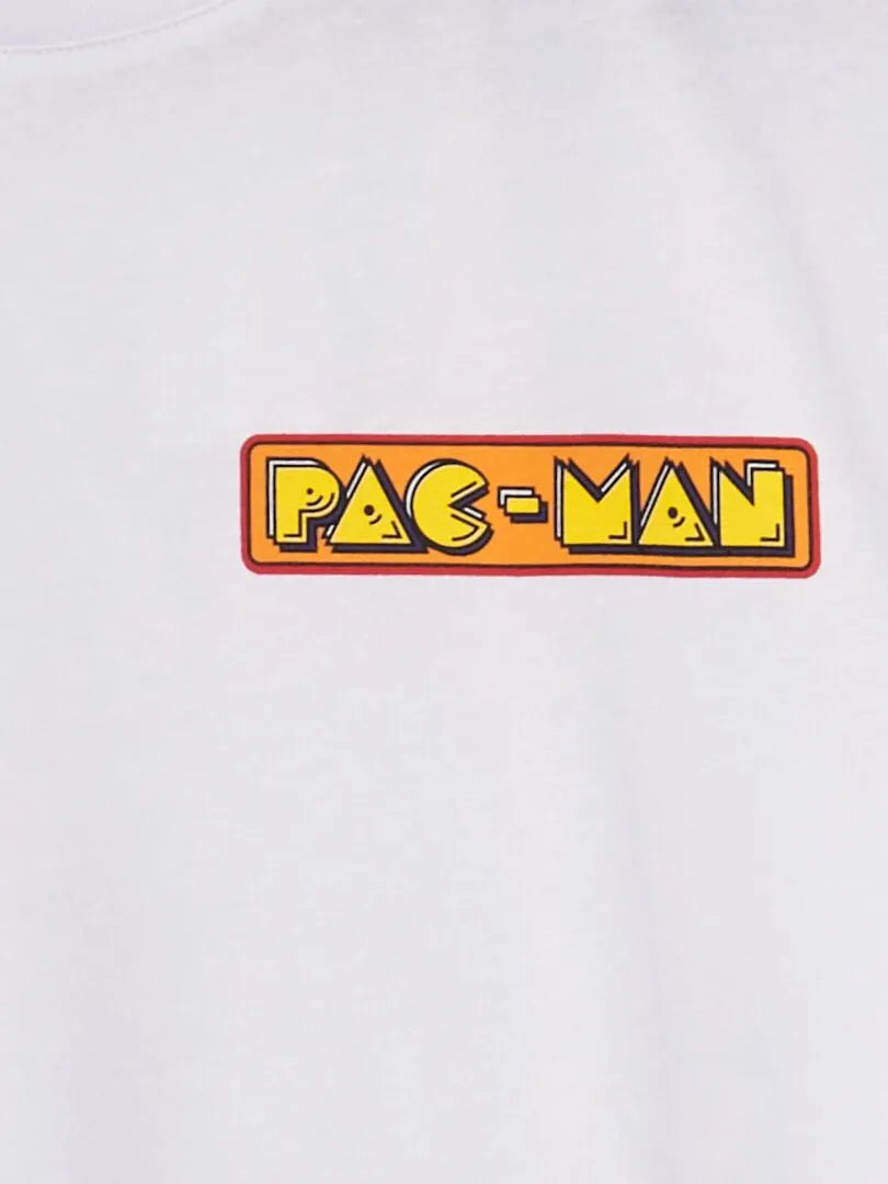 CAMISETA 'PACMAN'  BLANCO