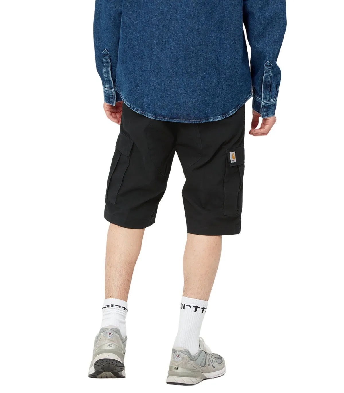CARHARTT WIP  PANTALóN PARA HOMBRE NEGRO  AVIATION SHORT
