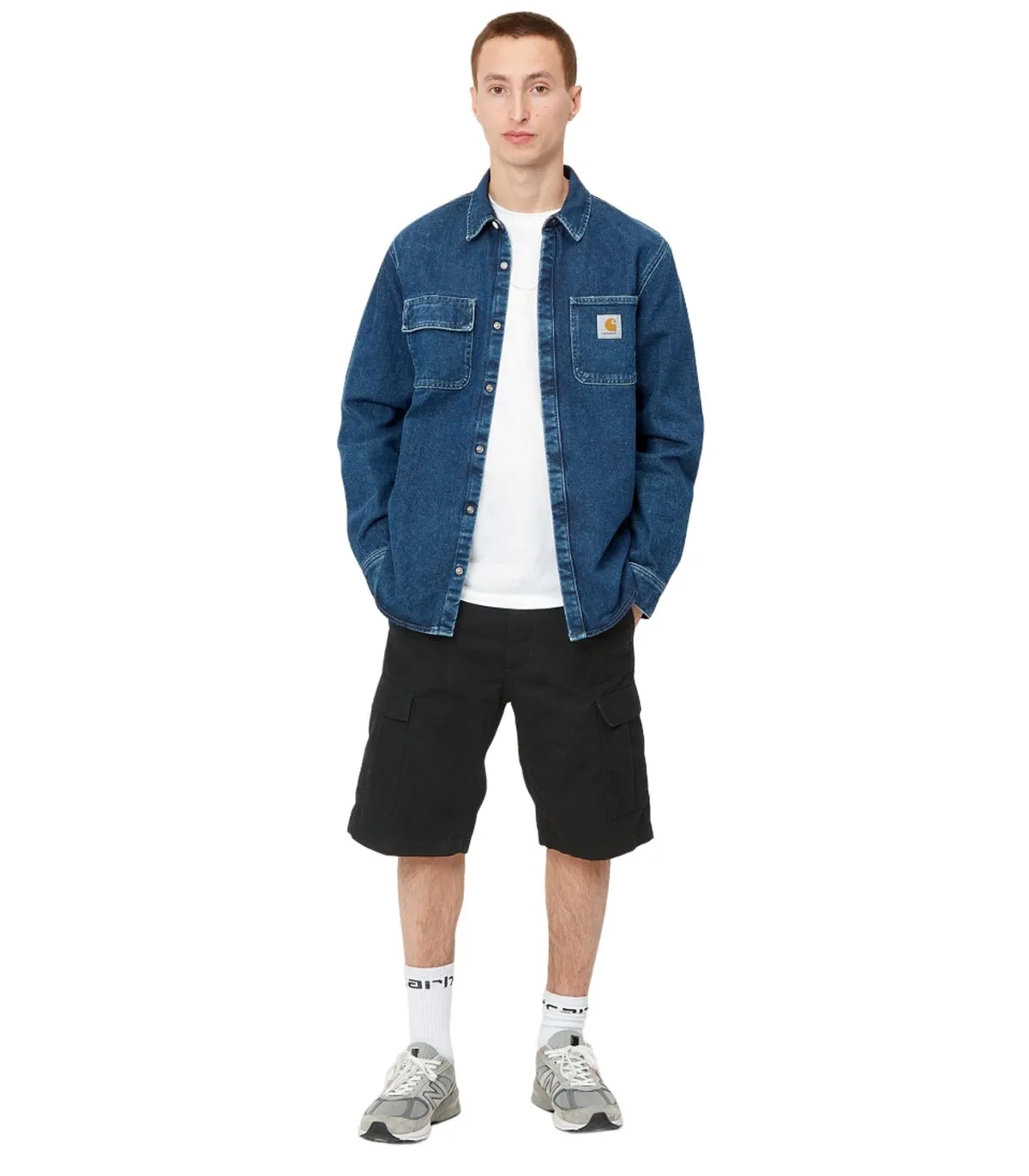 CARHARTT WIP  PANTALóN PARA HOMBRE NEGRO  AVIATION SHORT