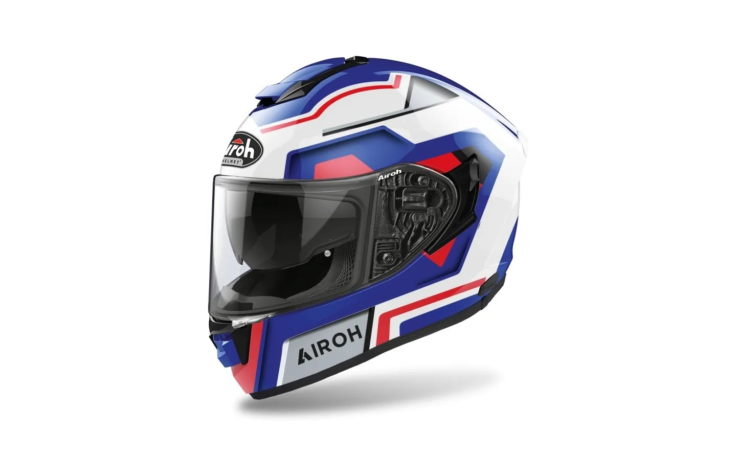 Casco Airoh St.501 Square Azul Rojo Brillo |ST.5SQ55|