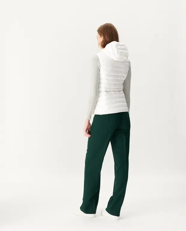 Chaleco con capucha Jott Mujer plumón ligera sin mangas Noir Mali P000WDOW03 – 901 Blanc Justoverthetop blanco