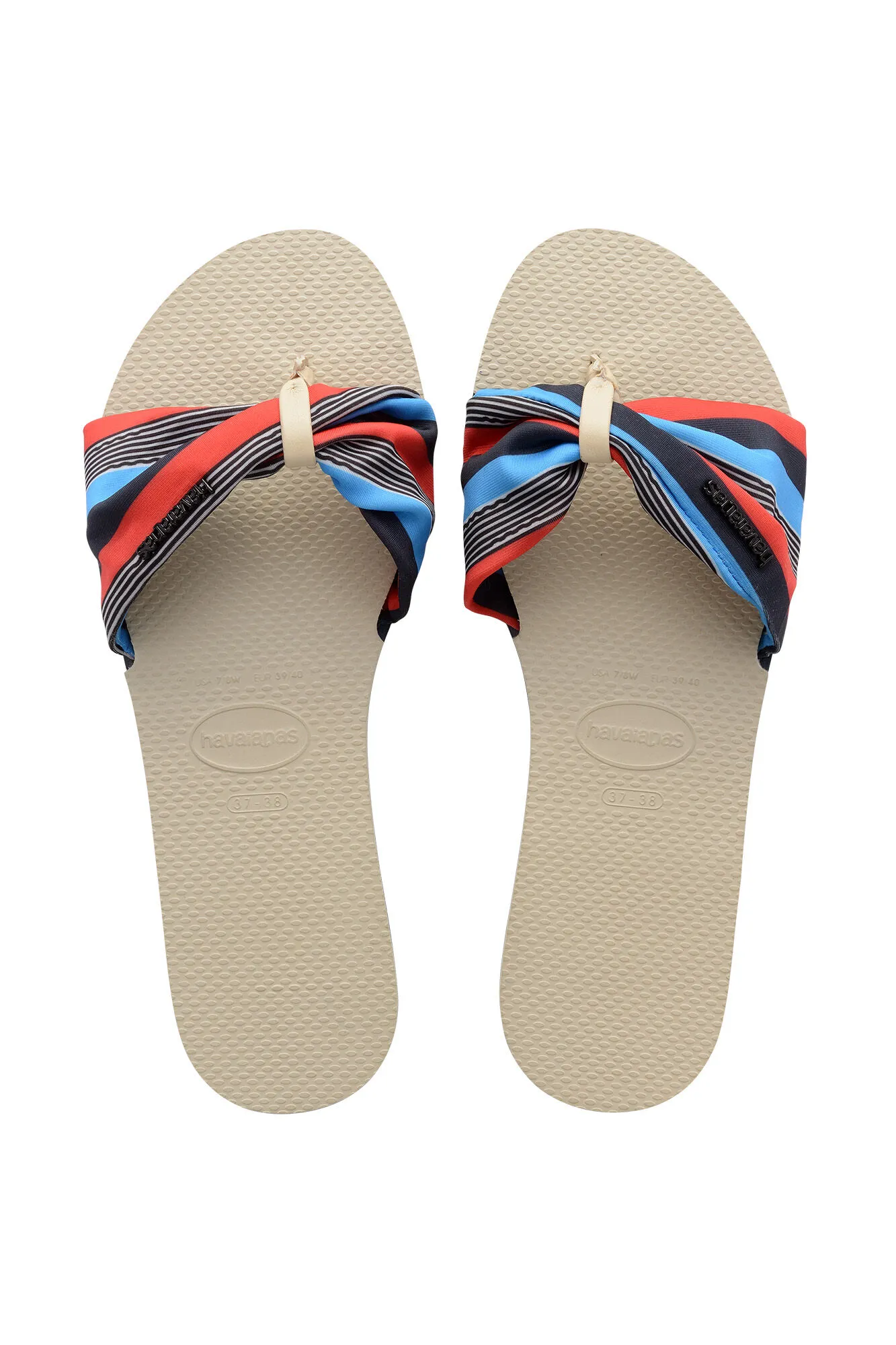 Chanclas You St Tropez tira tela