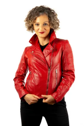 Chaqueta biker de piel NELLY