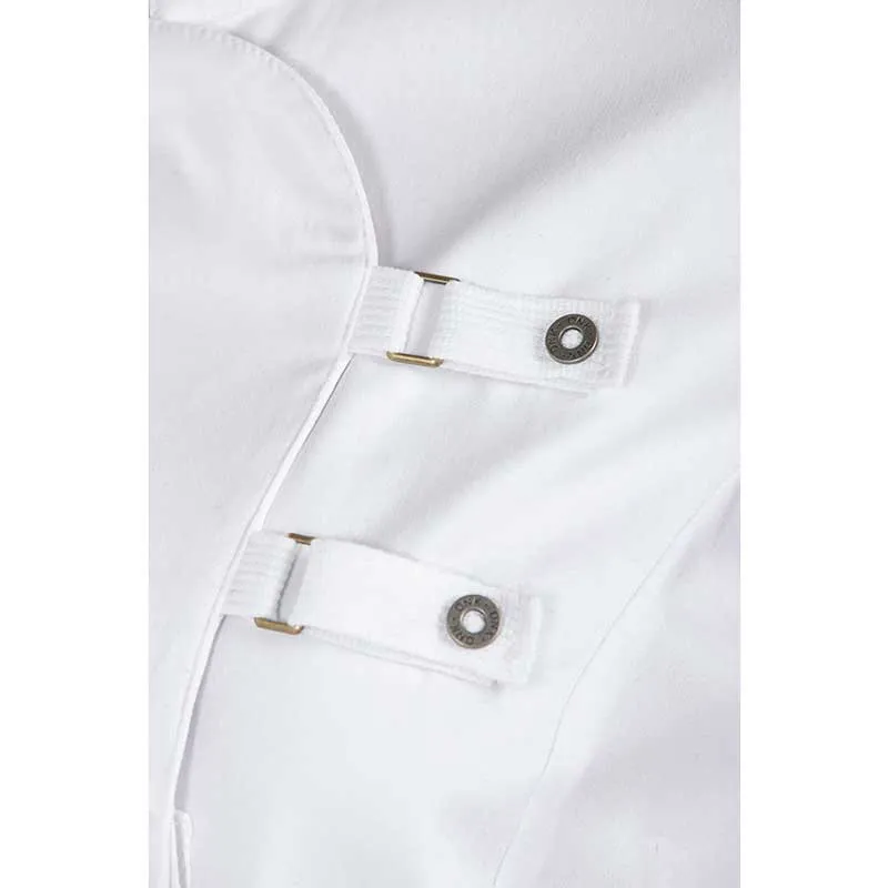CHAQUETA DE COCINERA CON HEBILLAS BLANCA  DYNEKE