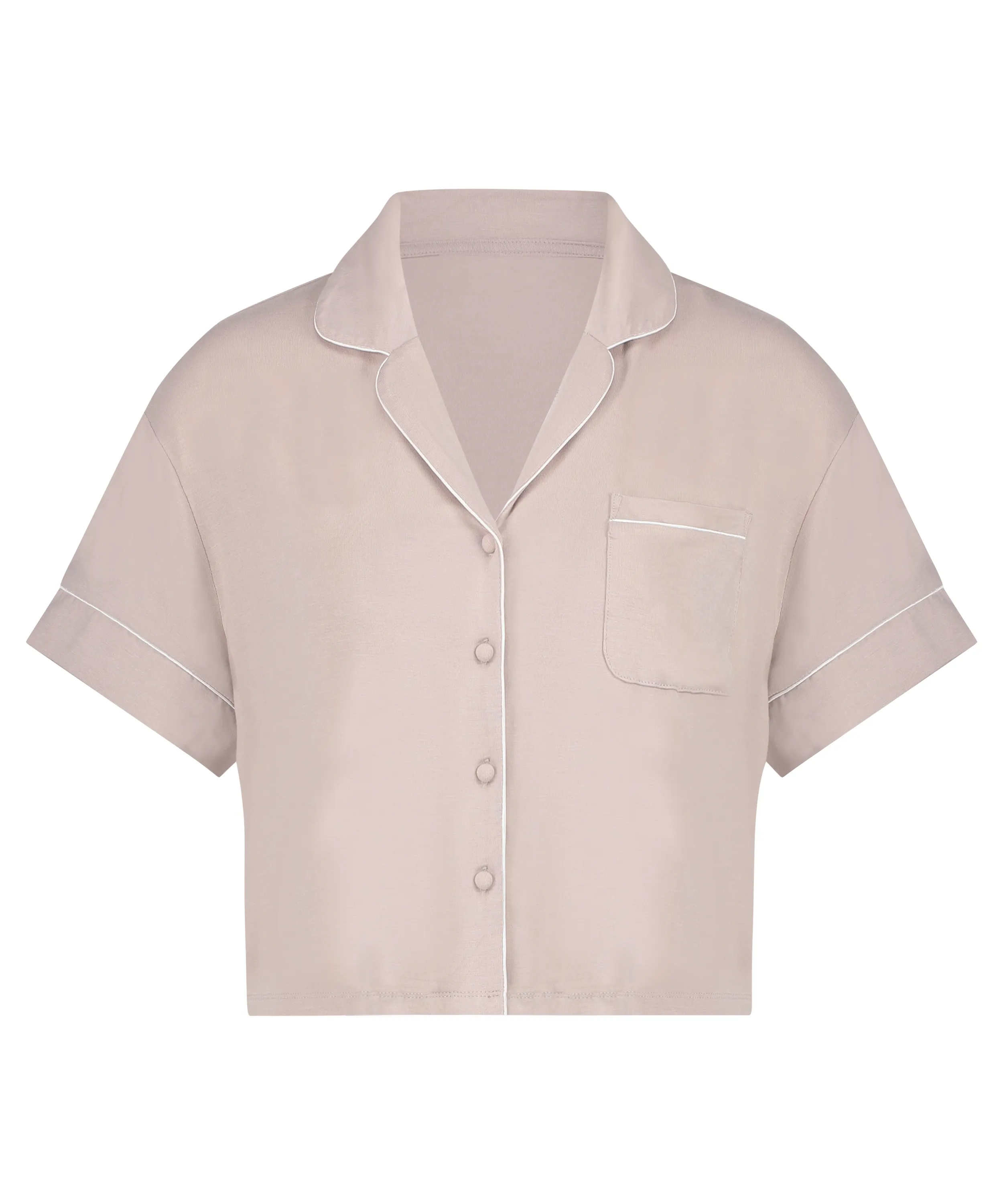 CHAQUETA DE MANGA CORTA DE JERSEY ESSENTIAL  BEIGE