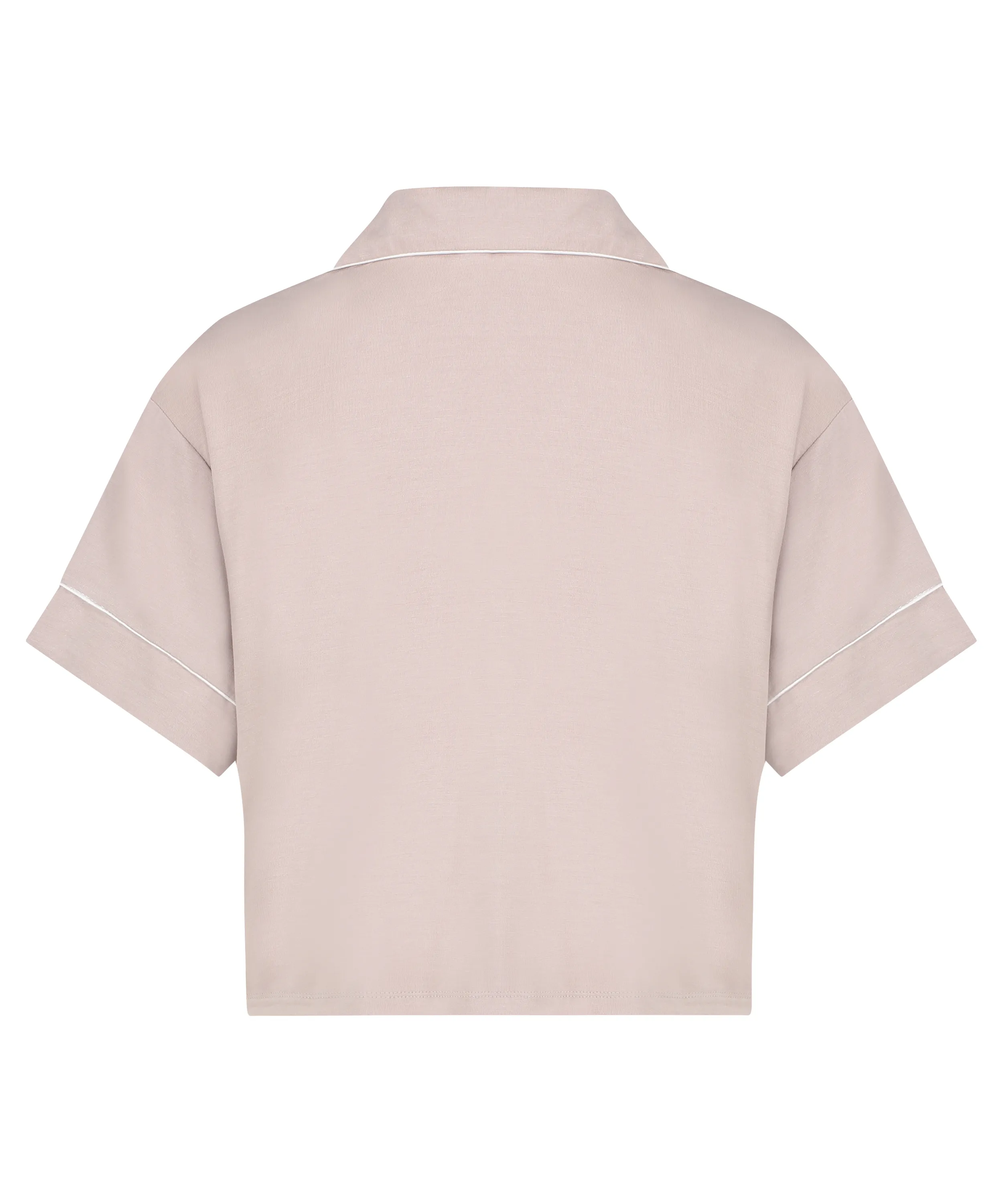 CHAQUETA DE MANGA CORTA DE JERSEY ESSENTIAL  BEIGE