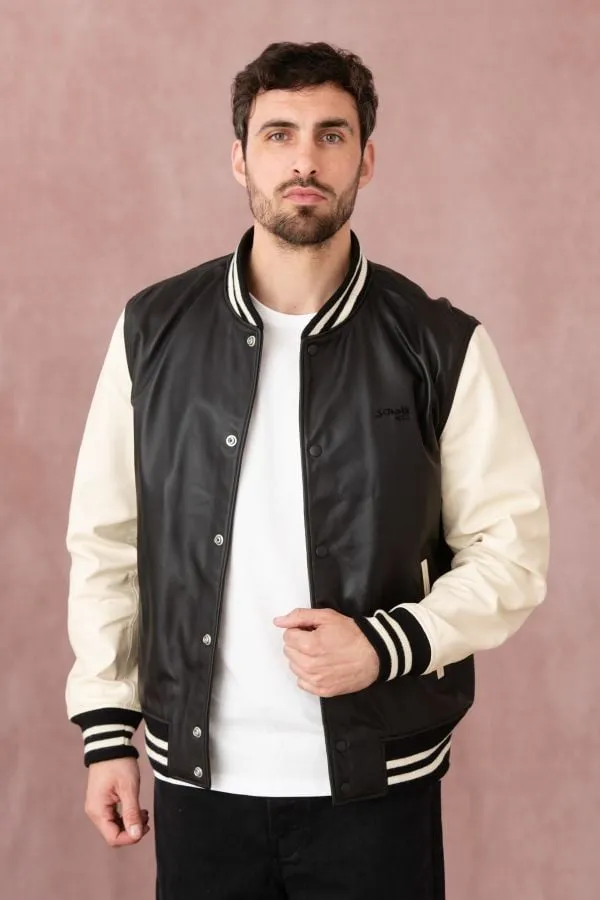 Chaqueta Hombre Schott Lcteddys23Bi Black/O