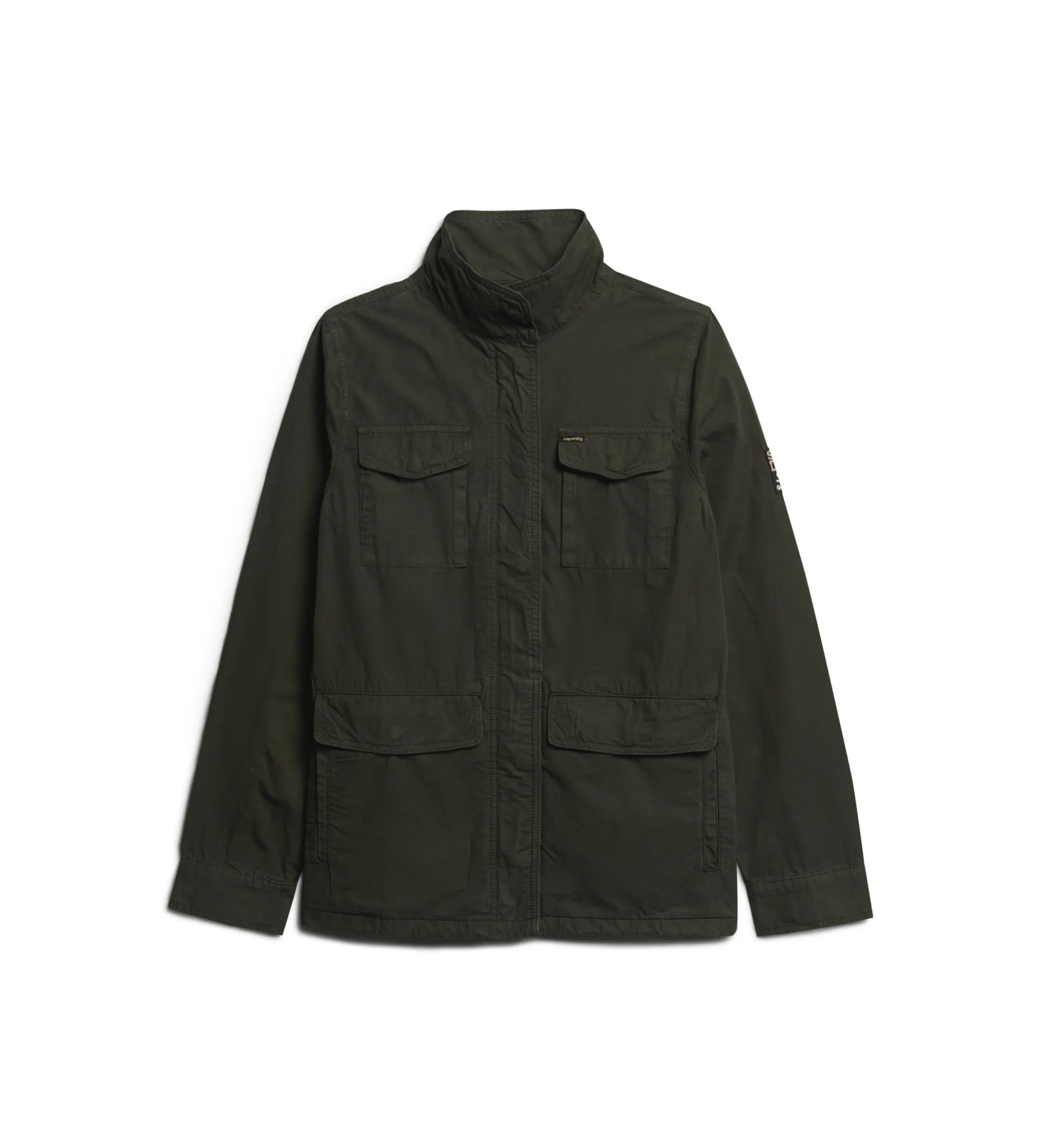 Chaqueta militar adornada St Tropez M65 verde