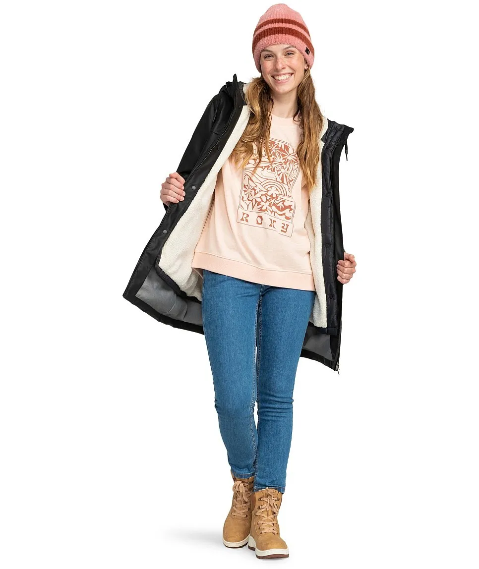 CHAQUETA ROXY NIGHTDEW 3N1  KVJ0/TRUE BLACK  WOMEN´S