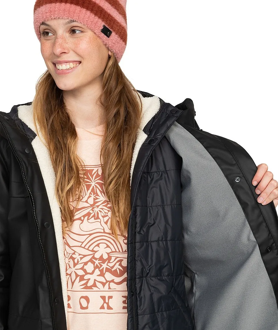 CHAQUETA ROXY NIGHTDEW 3N1  KVJ0/TRUE BLACK  WOMEN´S