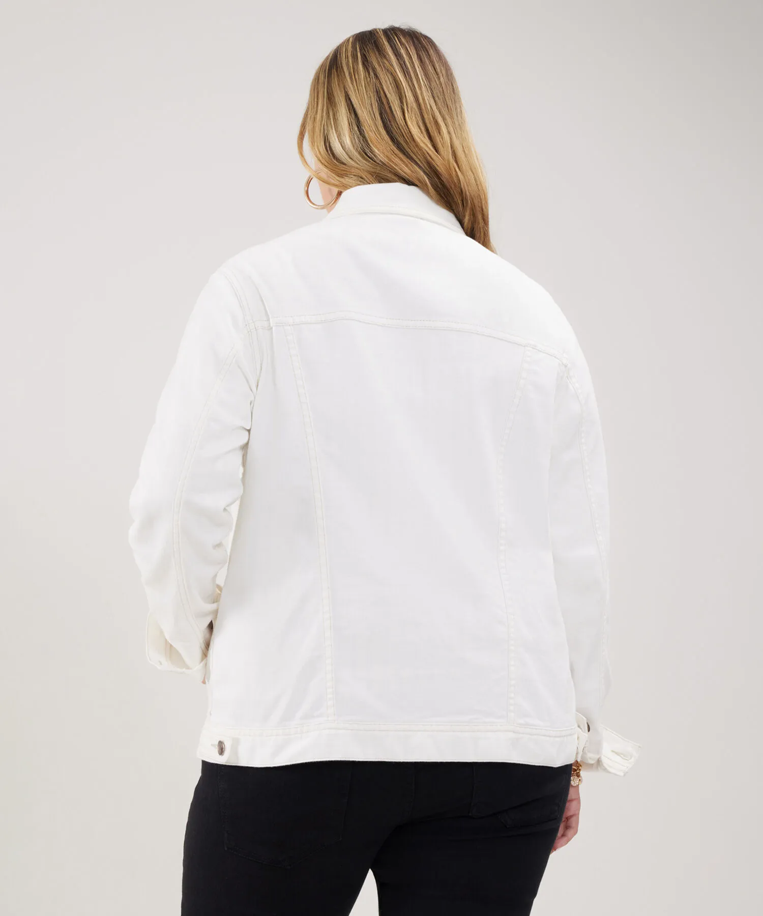 CHAQUETA TRUCKER TONO BLANCO
