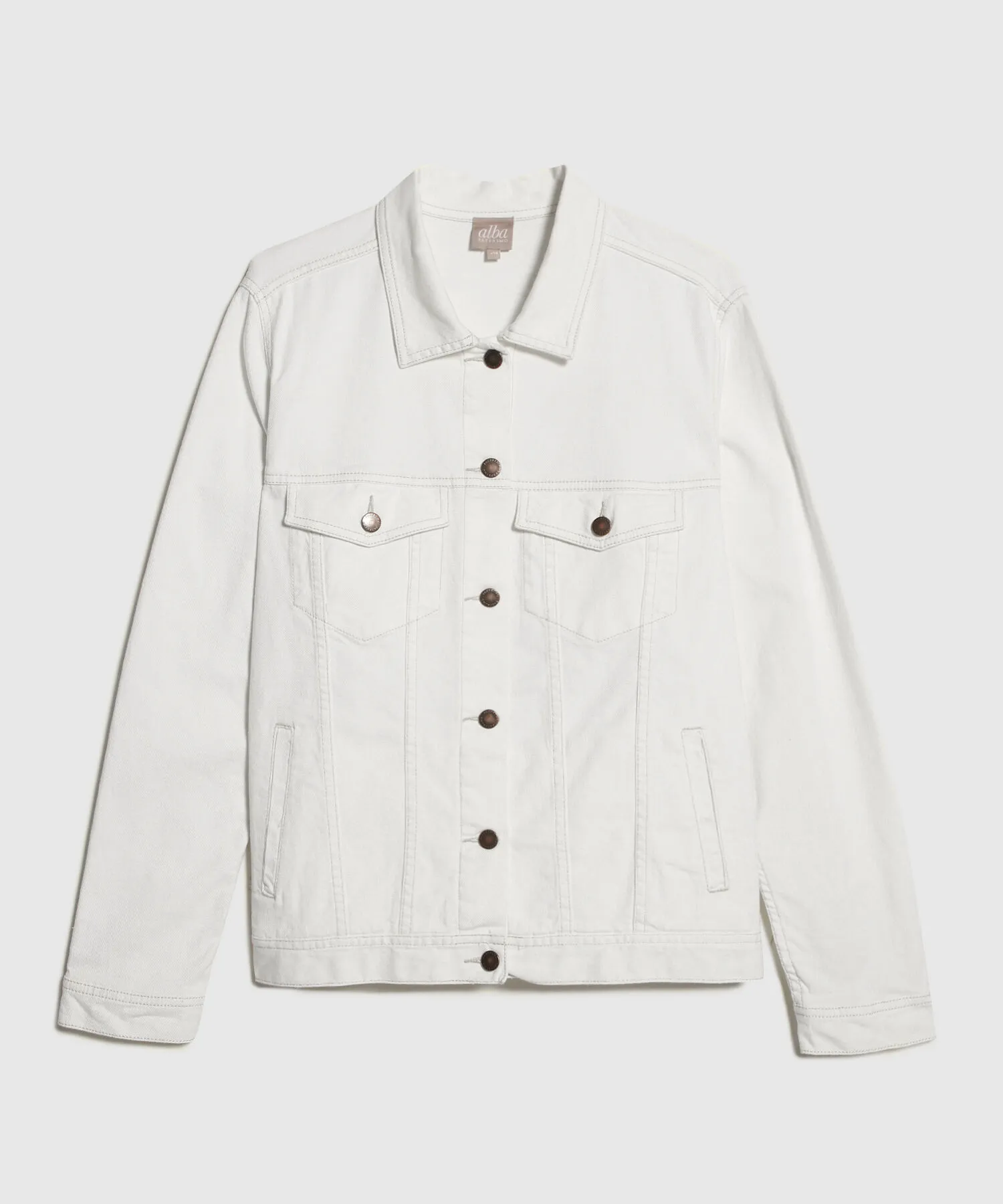 CHAQUETA TRUCKER TONO BLANCO