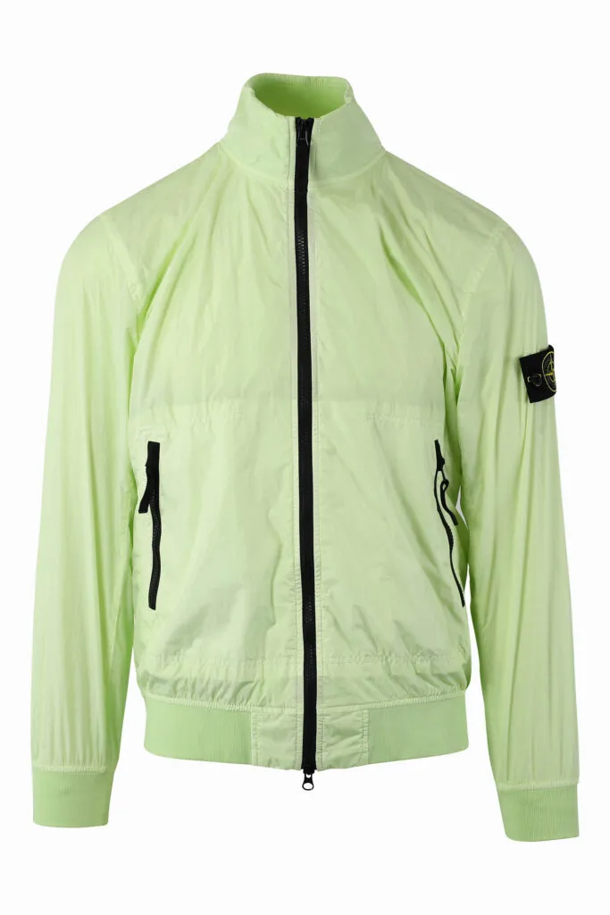 Chaqueta verde claro con parche