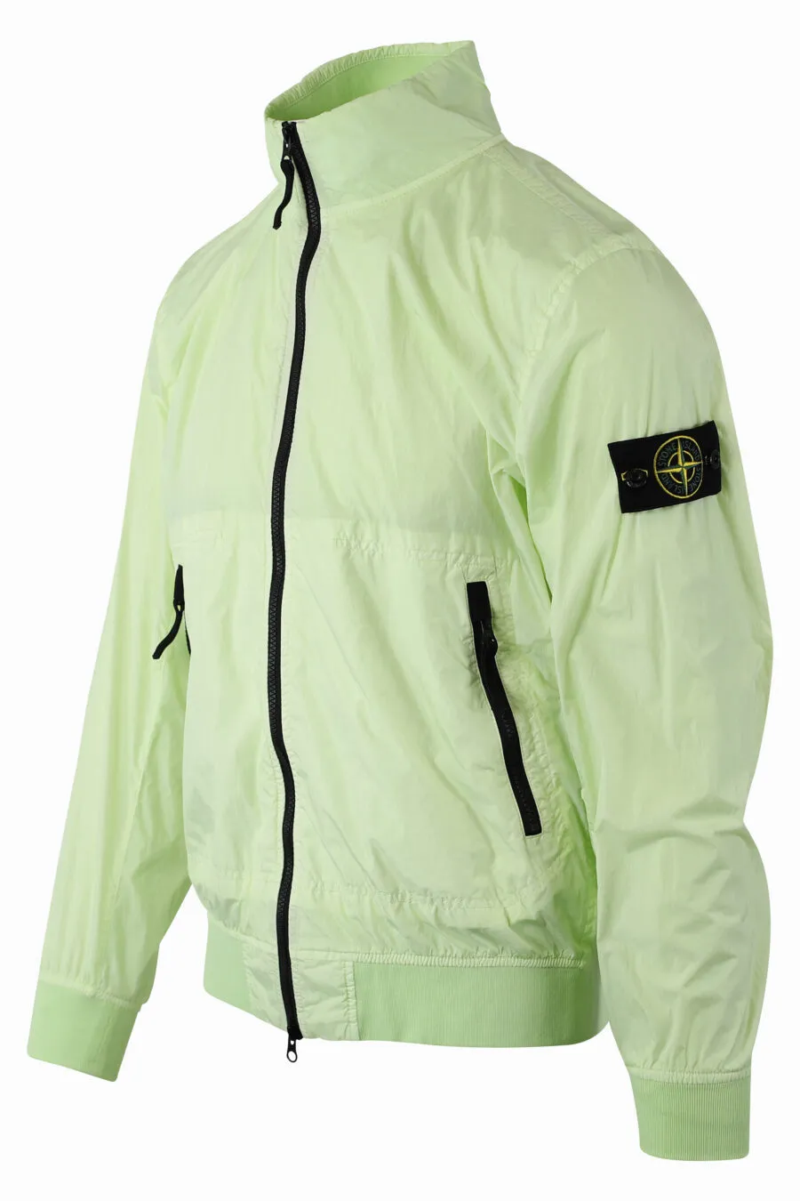 Chaqueta verde claro con parche