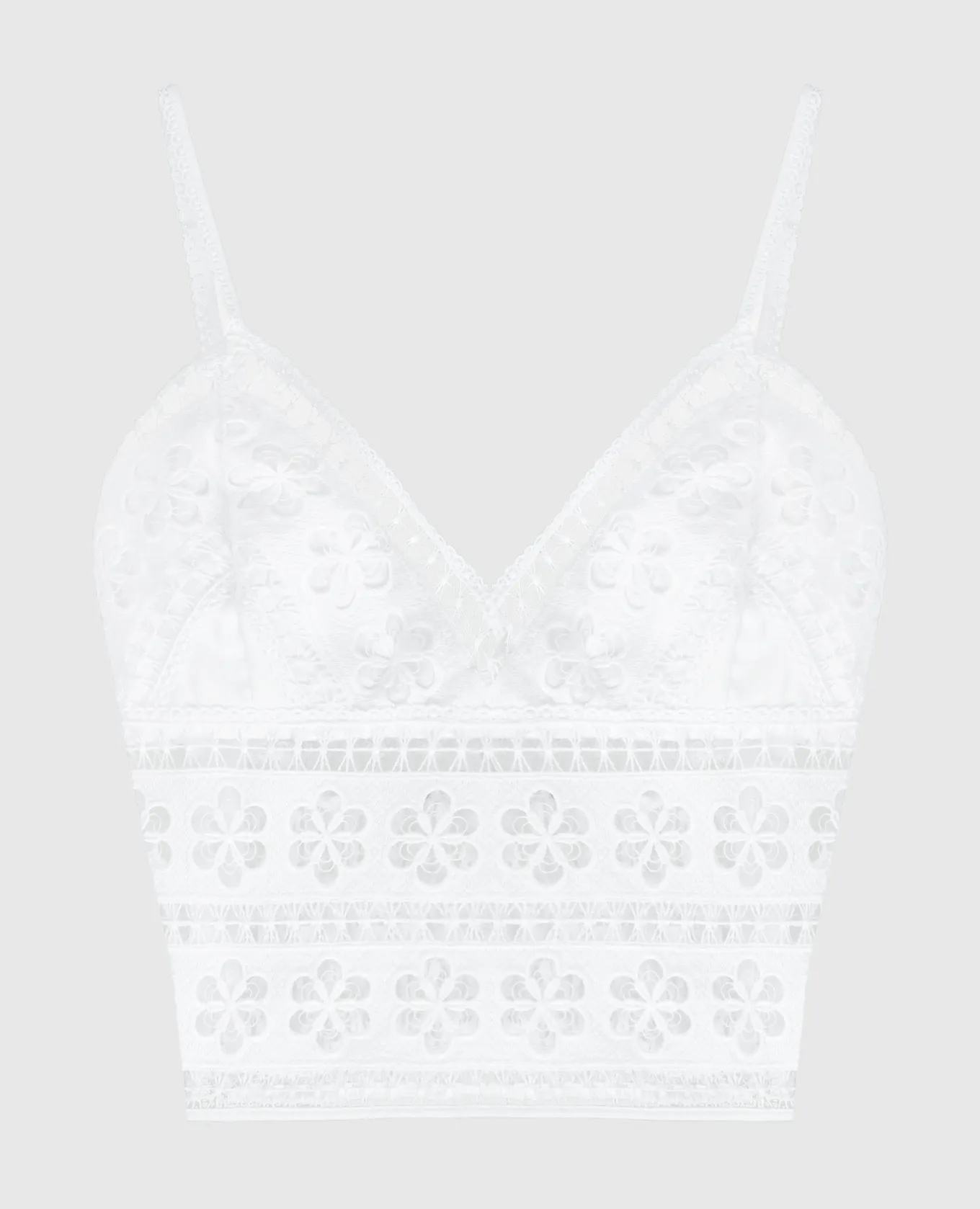 Charo Ruiz Melie white top with lace