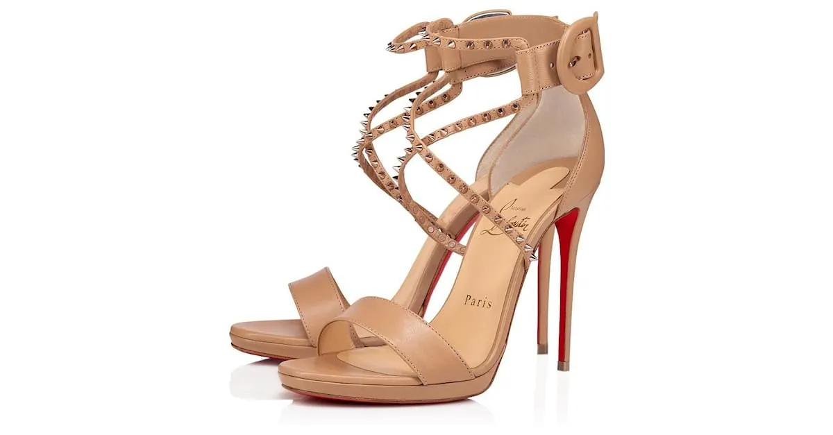 Christian Louboutin Choca Lux Desnudo 40.5 US 10.5 Beige 