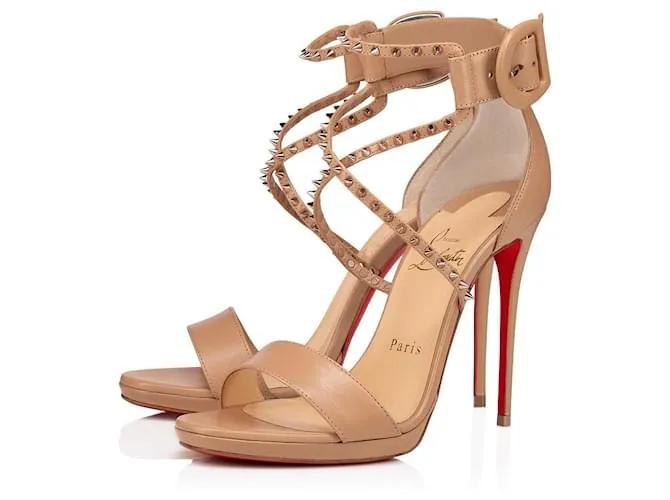 Christian Louboutin Choca Lux Desnudo 40.5 US 10.5 Beige 