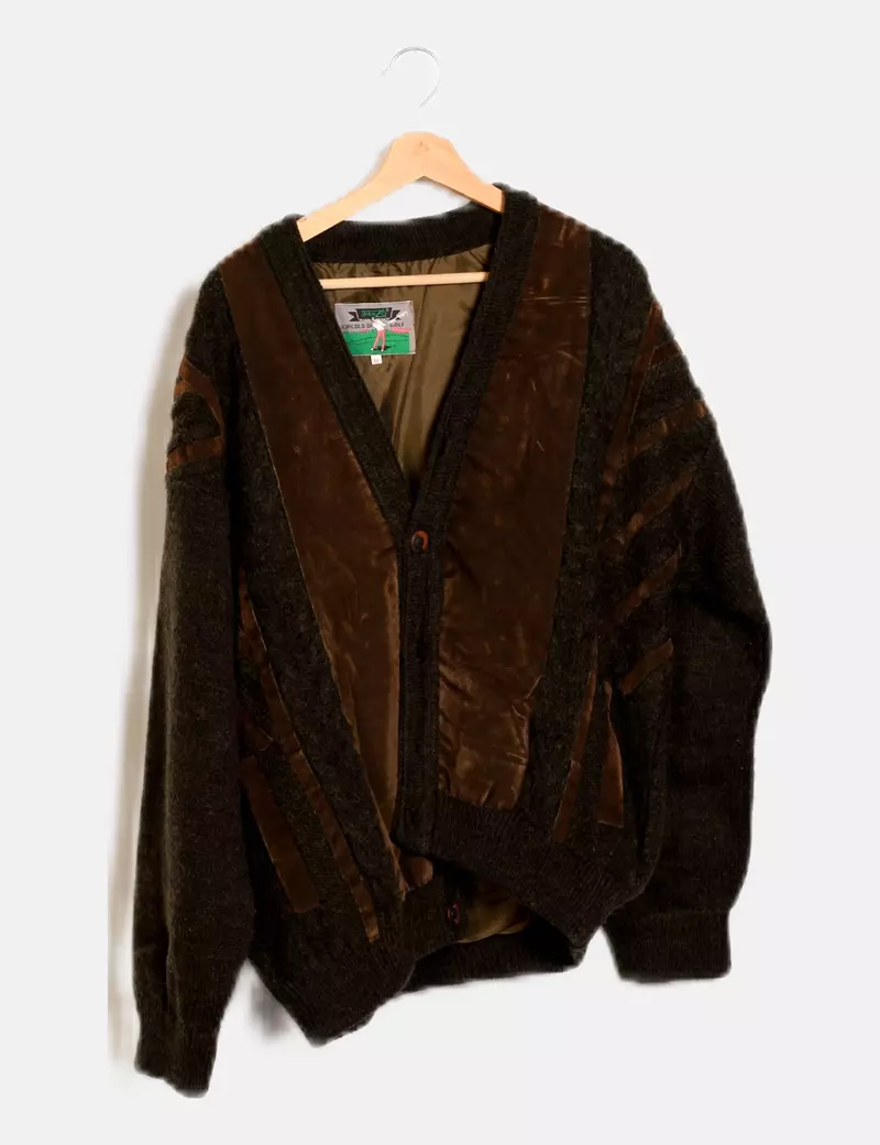 Circolo Chaqueta verde texturizada
