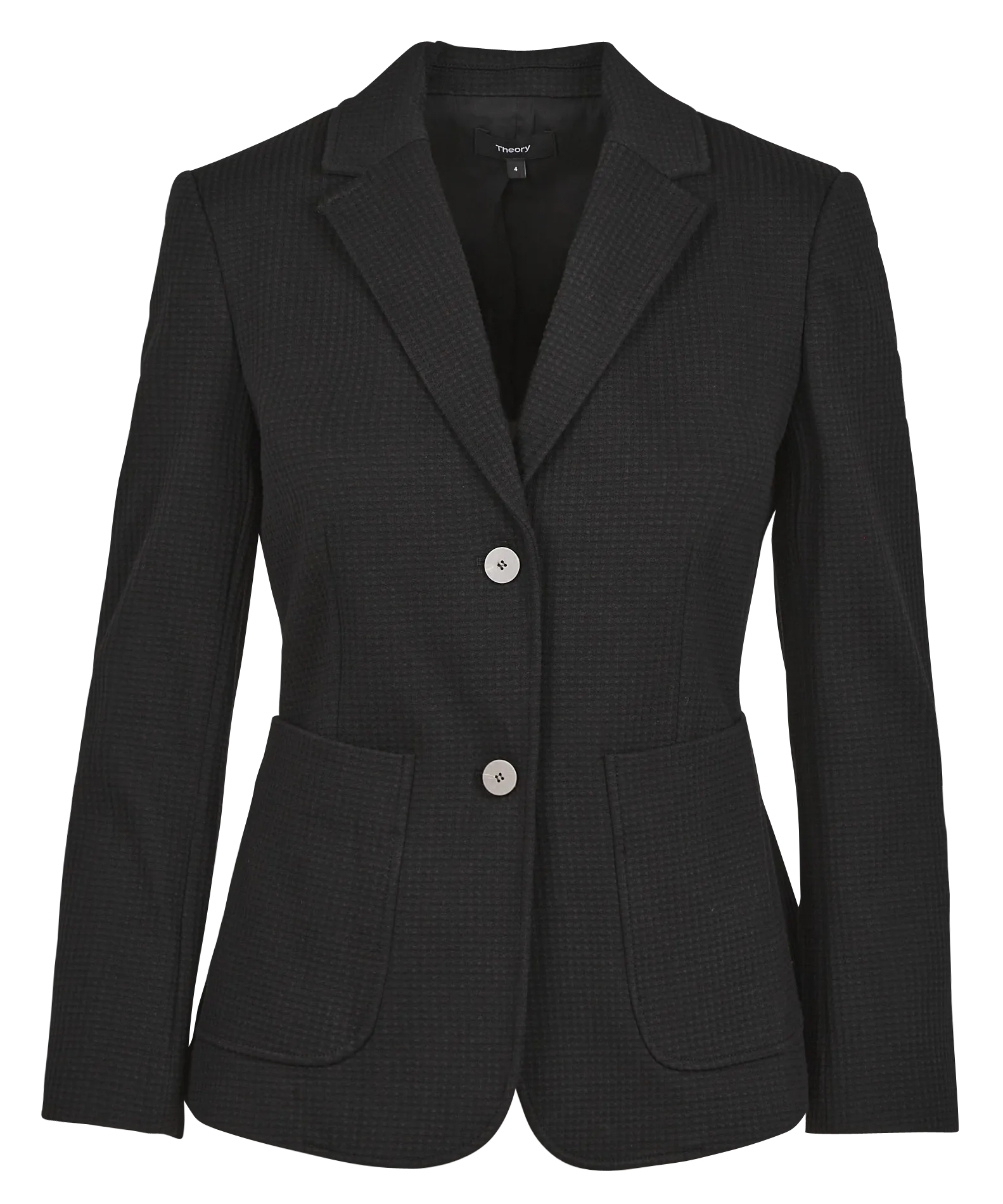 CL SHRUNKN JKT T.CAP  CHAQUETA DE SASTRE DE MEZCLA DE ALGODóN EN NEGRO