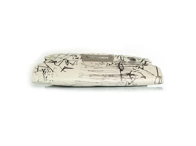 Clutch negro y blanco Giuseppe Zanotti 