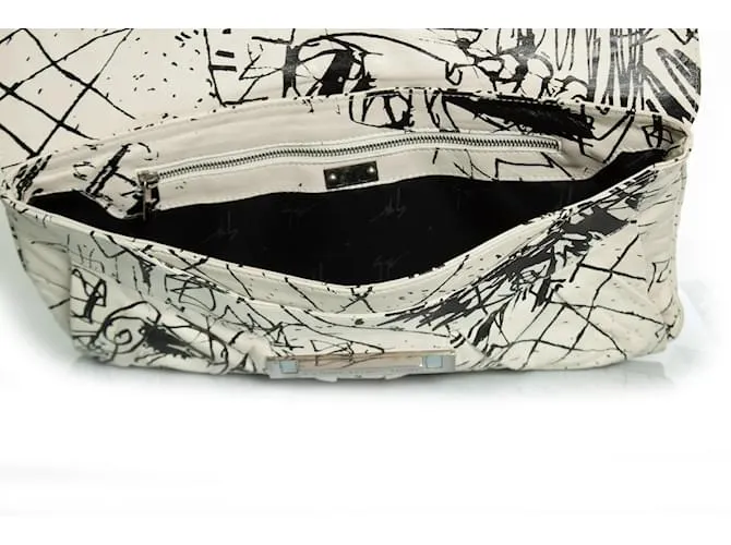 Clutch negro y blanco Giuseppe Zanotti 