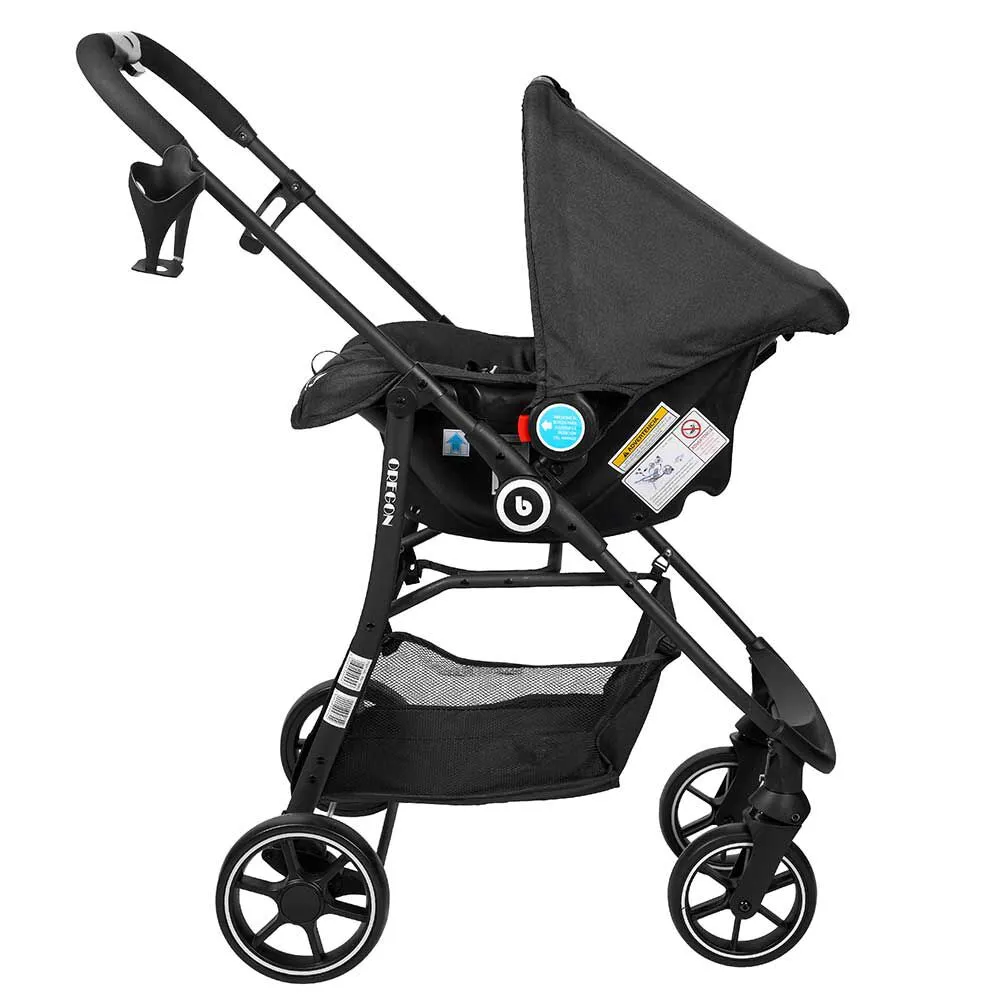 Coche Travel System Isofix Oregon Negro Bebeglo