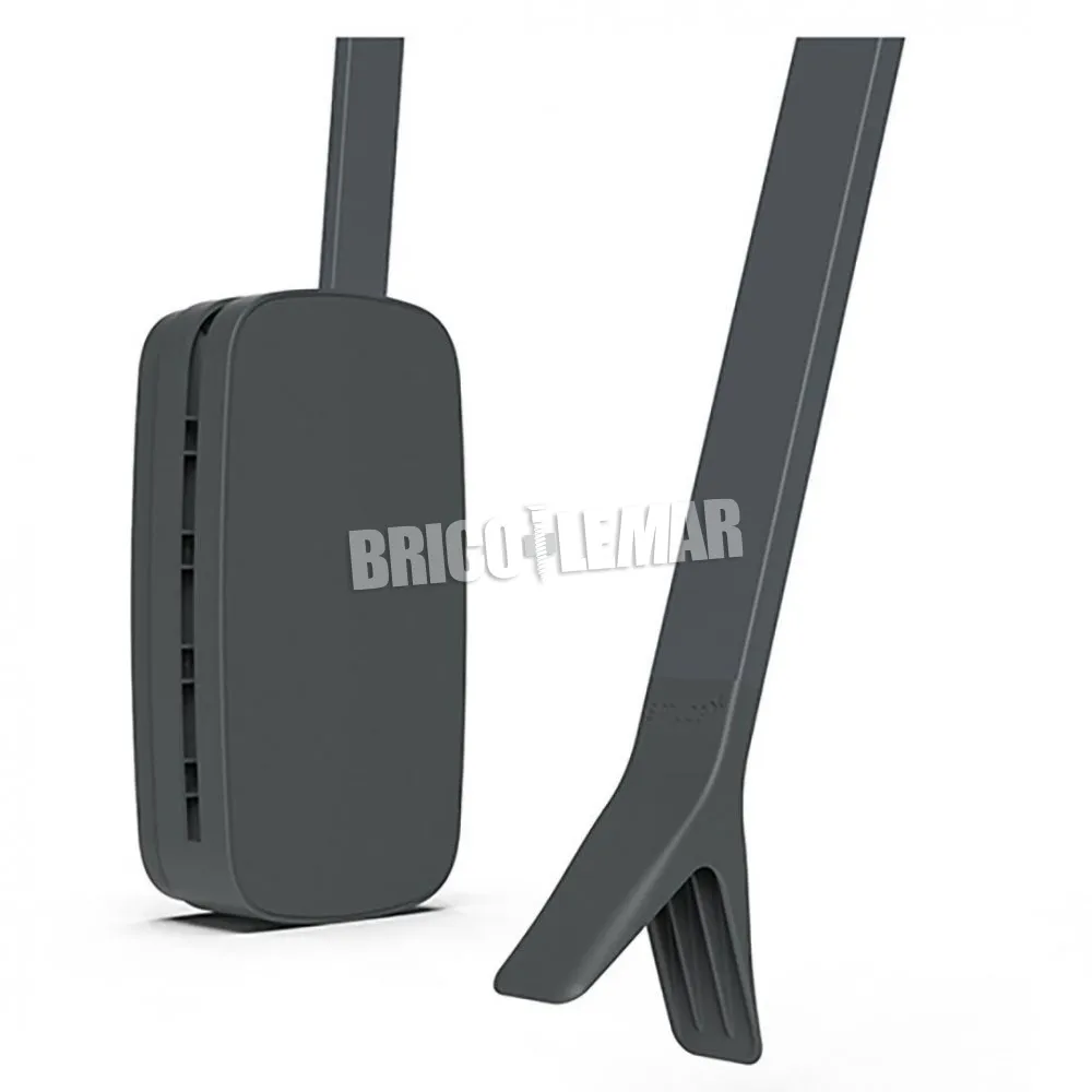 COLGADOR ABATIBLE PARA ARMARIO REGULABLE 600830MM HASTA 12 KG ACERO COLOR TITANIO EMUCA