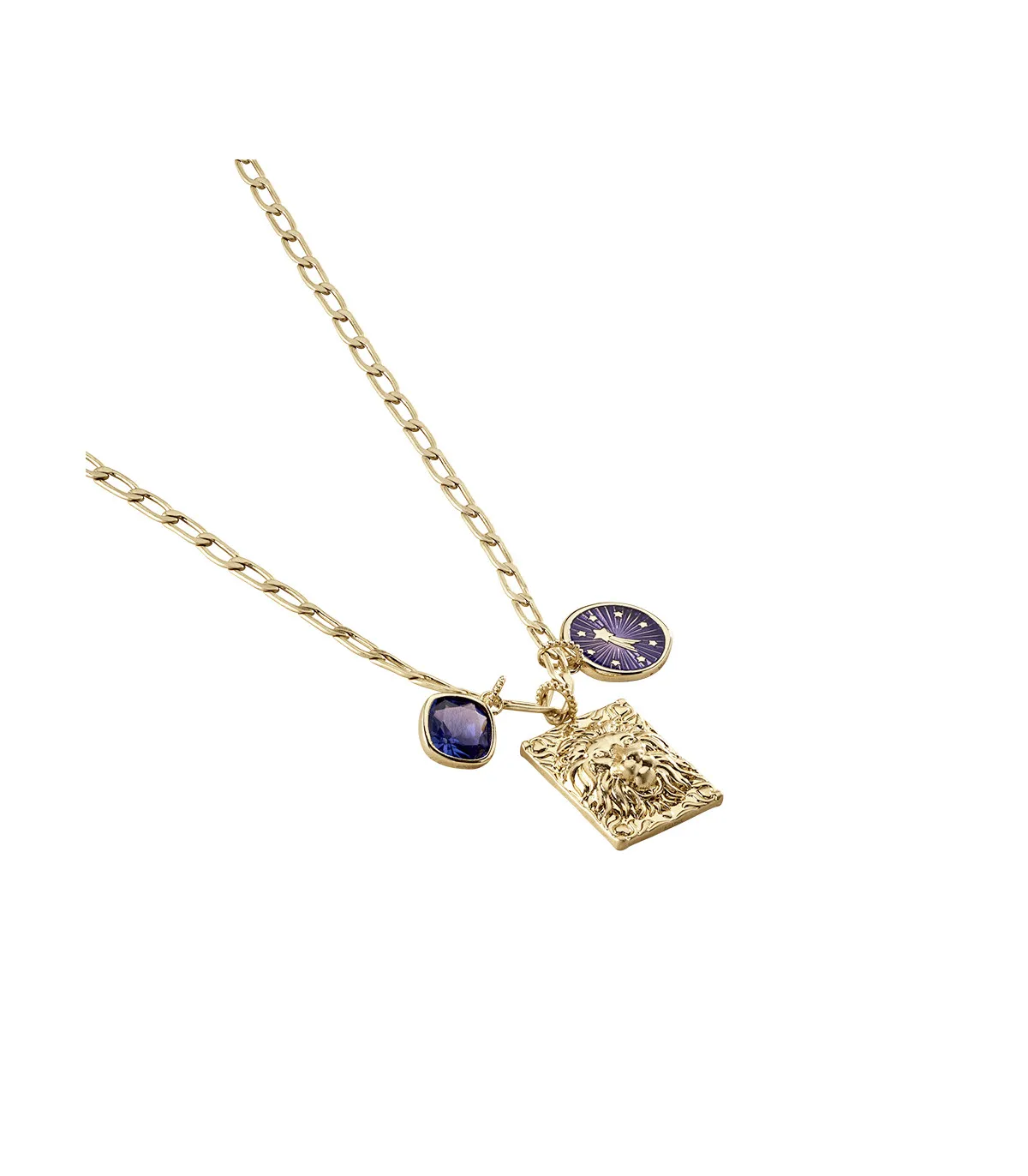 COLGANTE AGATHA DEUS ACABADO AZUL / ORO  2880029109TU