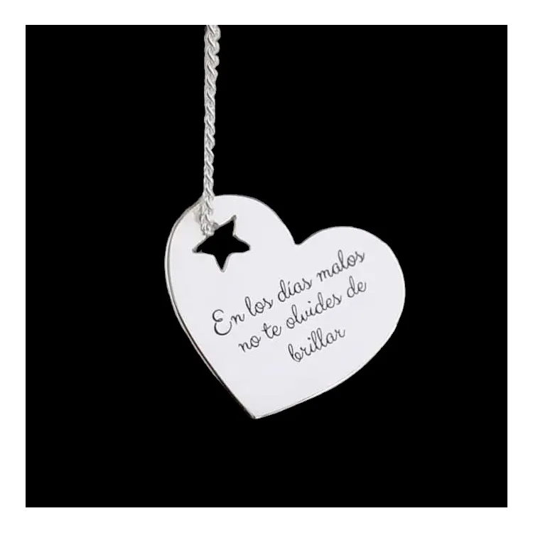 Colgantes corazones POR ENCARGO con su diseño en plata de ley y personalizados