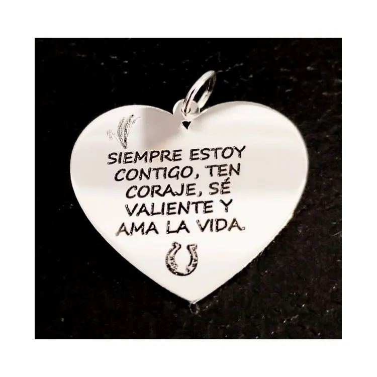 Colgantes corazones POR ENCARGO con su diseño en plata de ley y personalizados