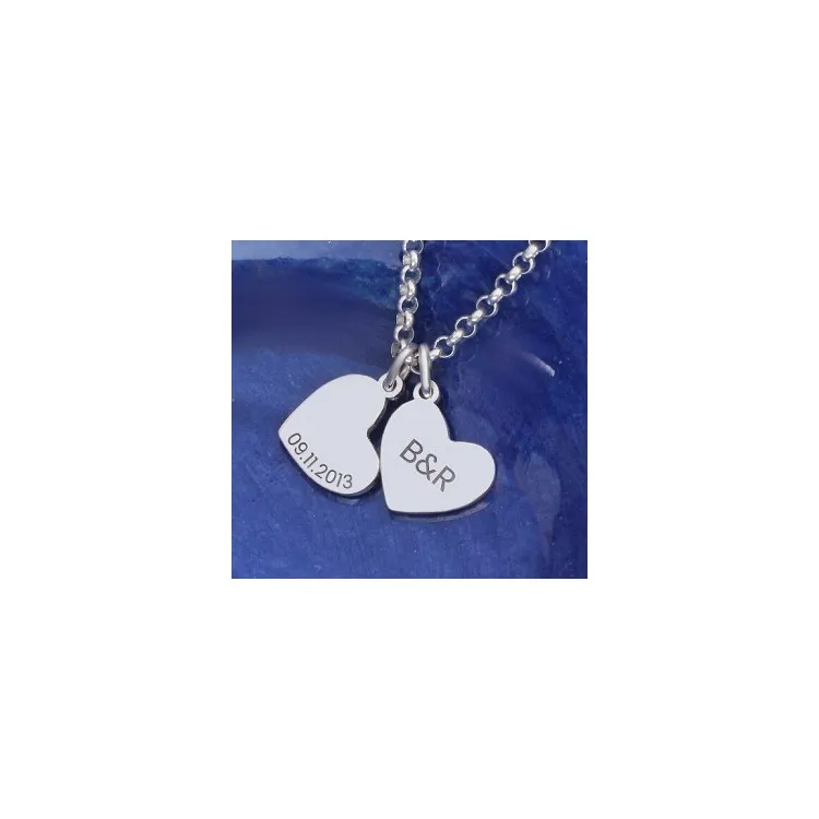 Colgantes corazones POR ENCARGO con su diseño en plata de ley y personalizados